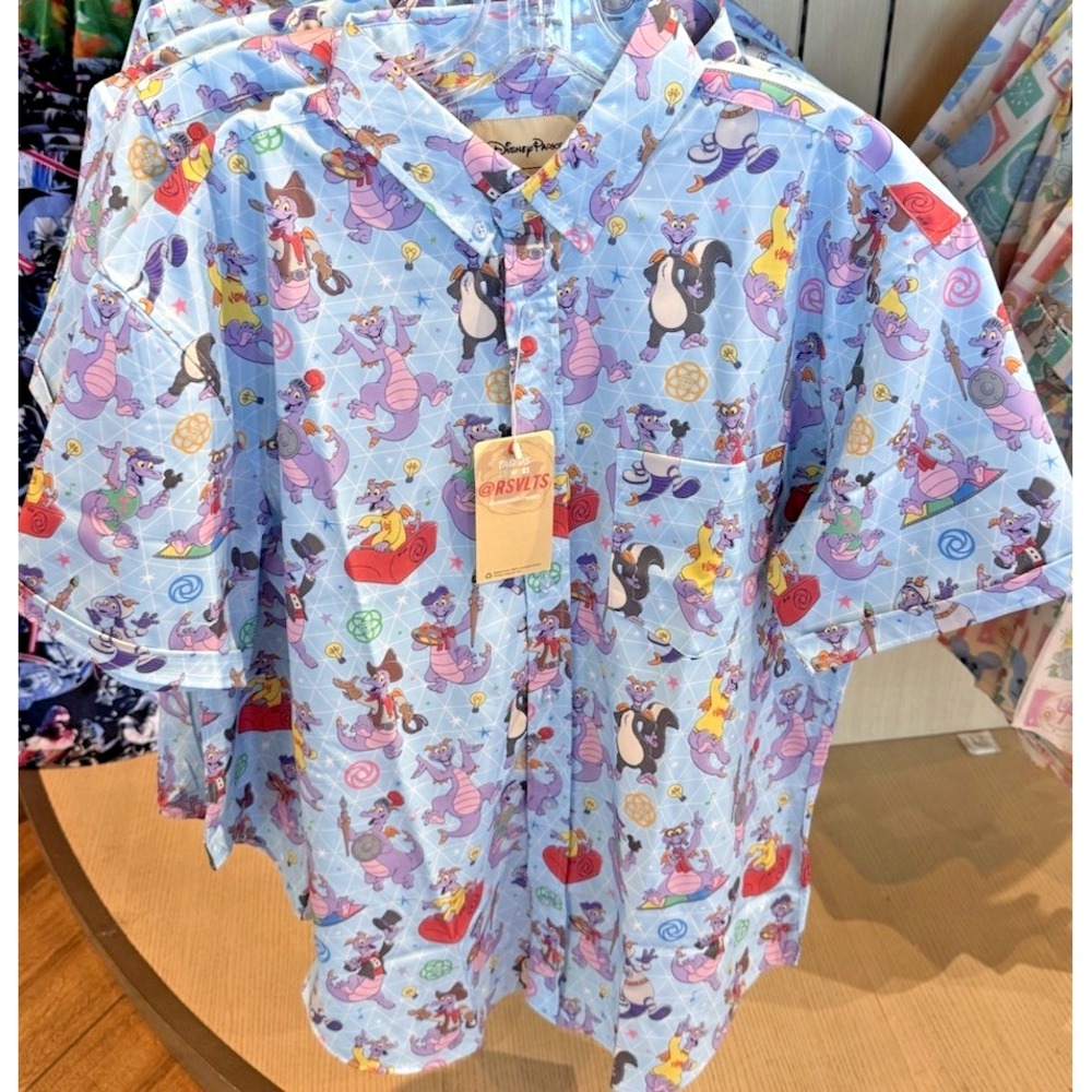 2026 Disney Parks RSVLTS Figment Shirt XL Adult Button Up